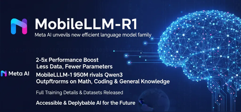 Meta Releases MobileLLM-R1: A New Era for Small Parameter Models Achieves Superior Performance with Less Training