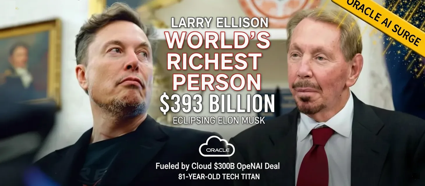 Billionaire Shakes Up Tech Elite: Oracle's Ellison Reclaims World's Richest Title, Fueled by AI Boom