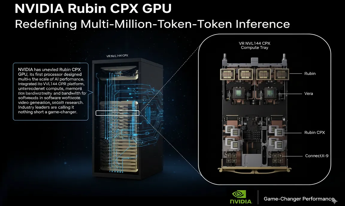 NVIDIA Unveils Next-Gen Rubin CPX GPU: Multi-Million Token Inference, A True Beast
